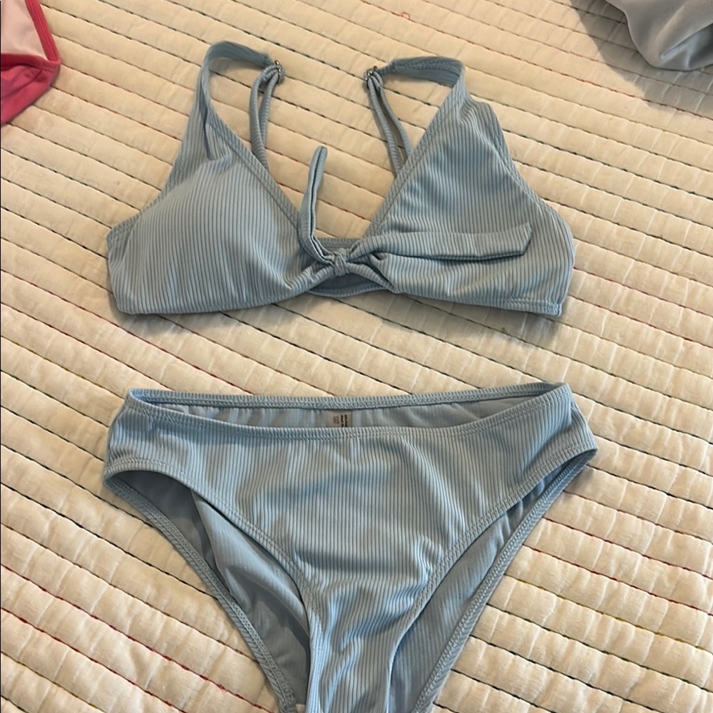 Blue Bikini Swimwear with Classic Design